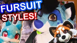 FURSUIT STYLES Toony Realistic Kemono and more [upl. by Farnham656]