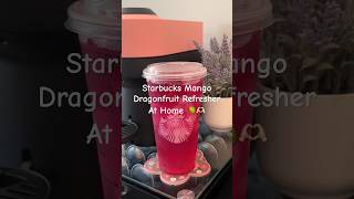 Starbucks Refreshers At Home Mango DragonFruit [upl. by Eirrab572]