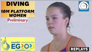 Full Replays Womens 10M Platform Preliminary  European Diving Championships [upl. by Marjie]