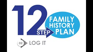 12 step family history plan Step 2 Log it [upl. by Columbus]