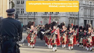 Unforgettable Moments of Remembrance 2023 Whitehall London Comes Alive [upl. by Sharlene]