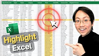 Highlight Active Row amp Column in Excel 7 Levels [upl. by Ron420]