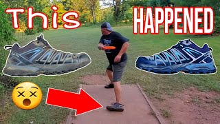 Do Your Shoes Show Form Flaws discgolf discgolfeveryday [upl. by Beesley]