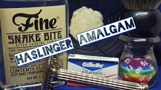 Haslinger Amalgam Aloe Vera Calendula Honey Sandalwood  Wet Shaving Παραδοσιακό Ξύρισμα [upl. by Eneluqcaj]