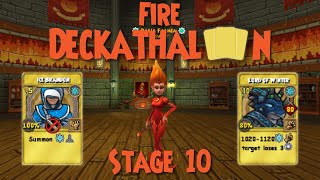 Fire Deckathalon Stage 10 Run Wizard101 [upl. by Ahsenid250]