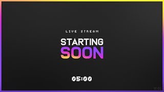 5 Min Countdown  Live Stream Starting Soon Twitch Gradient [upl. by Eustasius]