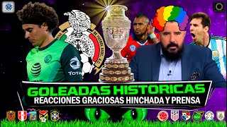 TOP 5 HUMILLACIONES HISTÓRICAS 🔥 de CONMEBOL a CONCACAF en COPA América 🏆 Reacción Hinchas y Prens [upl. by Kenric]