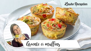 Groente ei muffins  LeukeReceptennl [upl. by Eliot784]