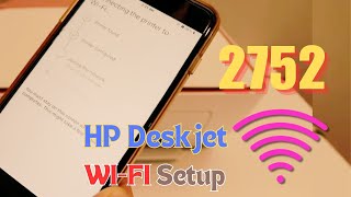 HP Printer Setup  Deskjet 2700 amp 2752  How to Setup [upl. by Dibrin]