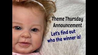 HAVINGUON Theme Thursday Announcement Who is the Secret Giveaway Winner Reborn Baby Dolls [upl. by Qulllon]