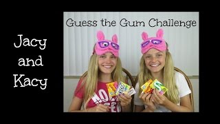 Guess the Gum Challenge  Jacy and Kacy [upl. by Adekan918]