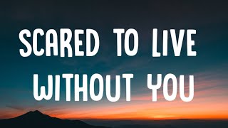 Morgan Wallen  Scared to Live Without You Lyrics [upl. by Ahsirpac]