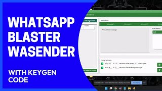 WASENDER 350 LATEST  BUSINESS SENDER  WHATSAPP MARKETING SOFTWARE 2024  WASENDER KEYGEN [upl. by Nnylsaj563]