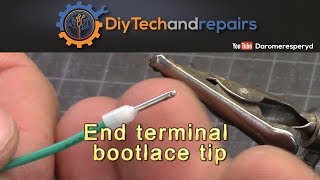 WTT 6  End lug caps  Make your wire ends pretty and useable Boot lace ferrules [upl. by Alemahs]