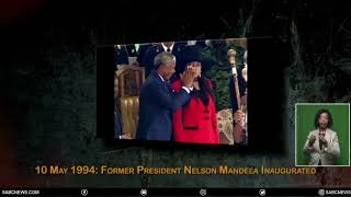 This Day in History  Inauguration of President Nelson Mandela 10th May 1994 [upl. by Ordnassela]