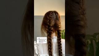 Instructions for braiding fishbone hair on both sides tettocdep braids braidhair [upl. by Tris]