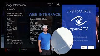 Web Interface streaming With E2 Linux OS OPENatv  OCTAGON SF8008 UHD E2 DVBS2X Satellite Receiver [upl. by Annayehc]