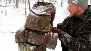 Bedroll Under Your Backpack Is it worth it Survival Gear Bushcraft Gear Classic Camping [upl. by Alyose]