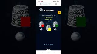 1xbet thimble two ball game color trick seting on kiwi browser how to make money [upl. by Desiree]