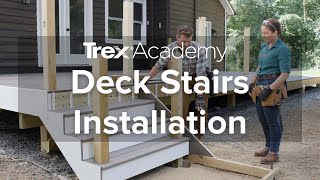 How to Build Deck Stairs  Trex Academy [upl. by Ahsienyt161]