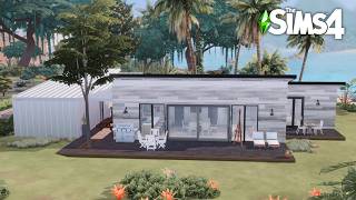 🏡Stylish Small Modern Home Sims 4 Speed Build  No Talking [upl. by Gambrill954]