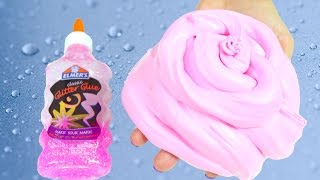 Elmers Glue Fluffy Slime Without Borax  How to Make Fluffy Slime With Elmers Glue No Borax [upl. by Erbe]