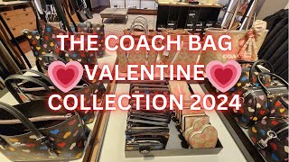 COACH PREMIUM OUTLET  VALENTINE PRINT HANDBAGS COLLECTION 2024 Shopwithme [upl. by Yhtamit]