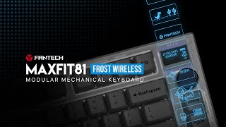 This Mechanical Keyboard Will SURPRISE You  Fantech MAXFIT81 Frost Wireless OLED Mech Keeb [upl. by Tonie]