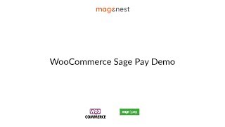 WooCommerce Sage Pay Payment Integration from Magenest  Demo Video [upl. by Meek277]