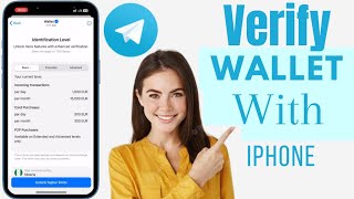 How To Verify Telegram Wallet In iPhone  Verify Telegram Wallet On iPhone [upl. by Patterman]