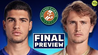 Carlos Alcaraz vs Alexander Zverev  Preview amp Prediction  2024 Roland Garros FINAL [upl. by Alroy]