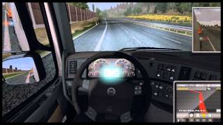 PC Euro Truck Simulator 2 How to get smooth steering settings 1080p [upl. by Elram49]