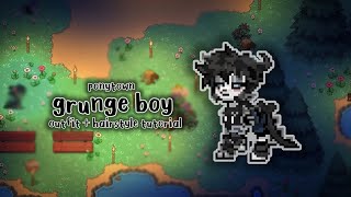 ✨ PONYTOWN ✨ • grunge style boy tutorial 🖤✨• •szha• [upl. by Michael]