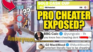 Cash Cup Winner quotPeterbotquot Accused Of Cheating By Fortnite Pros [upl. by Asirehc]