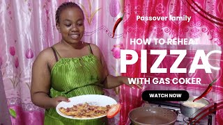 Best way to reheat pizza with gas Coker [upl. by Beshore730]