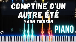 Comptine dun autre été laprèsmidi  Yann Tiersen  Piano Tutorial amp Sheet Music [upl. by Sexela]