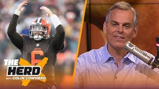 Colin Cowherd dampens Browns expectations amp breaks down easiest hardest schedules  NFL  THE HERD [upl. by Neelia]