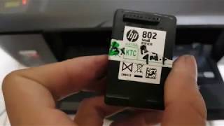 Cara Reset Cartridge HP 802 Deskjet 2000 Berkedip atau Blinking [upl. by Sirah]