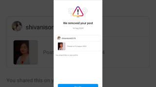 we  removed your post instagram problem weremovedyourpostinstagram instagramweremovedyourpost [upl. by Oruasi650]