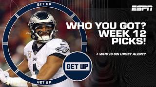 WHO YOU GOT 🗣️ Week 12 picks  Lions on UPSET ALERT vs Packers  Get Up [upl. by Daigle]