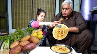 Aloo Paratha Recipe  Chatpata Aloo Paratha  Potato Bread  Potato  Paratha [upl. by Lissie]