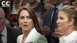 Jealous Mirka Federer ignores Princess Kate for talking to husband Roger at Wimbledon [upl. by Baiel]