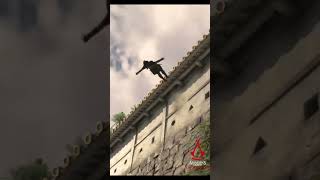 Naoe vs Yasuke falling on hay Assassins Creed shadows [upl. by Aday]