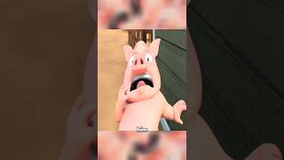 Flying Pig The Hilarious Escape from Dinner shorts viral [upl. by Joette]