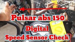 Bajaj Pulsar 150 ABS Speed Meter Sensor Cable checking  Pulsar 150 abs speed sensor cable problem [upl. by Dnalrag378]