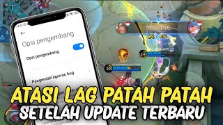 NO ROOT  Cara Ampuh Atasi Lag Patah Patah Mobile Legend Setelah Update [upl. by Gaspar674]