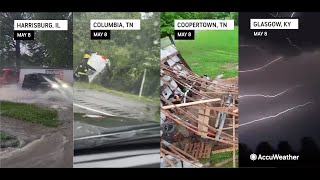 May 8 2024 Extreme Weather Compilation  Flooding Tornadoes Damage [upl. by Rosalba838]