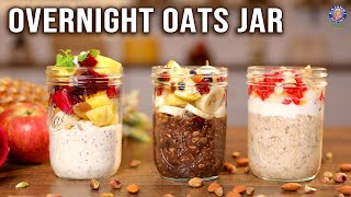 Overnight Oats Jar  Go To Breakfast Ideas  Oatmeal Breakfast For Work College Busy Mornings [upl. by Stiruc]