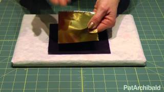 Textile Art Howto Applying Foils with Bondaweb [upl. by Ira]