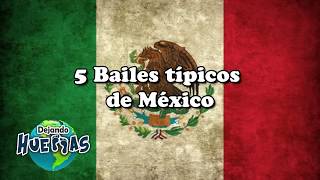 5 BAILES TÍPICOS DE MÉXICO  DEJANDO HUELLAS [upl. by Bohannon]